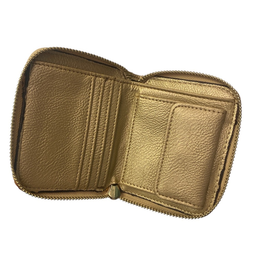 Tory Burch Gold Leather Wallet FUC - Picture 3 of 11